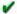 A green check mark icon.